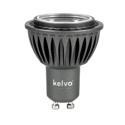 kelvo® KYRON 10° KLV-103-0005 Σποτ GU10 MR16 LED 7W 700lm CRI (Ra) ≥ 90 10° AC 220-240V IP20 Ultra Θερμό Λευκό 1800K Dimmable - CREE CXA Chip - Γκρι Ανθρακί Ματ - Μ5 x Π5 x Υ6cm - 3 Χρόνια Εγγύηση