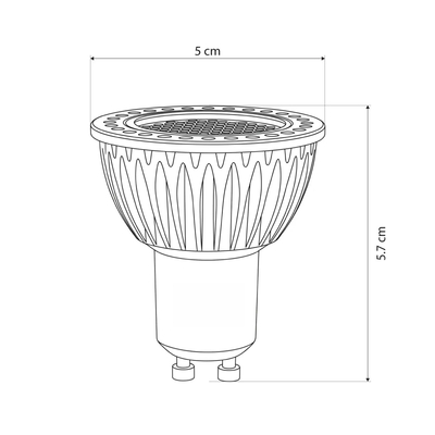 kelvo® KYRON DARK 60° KLV-103-0009 Σποτ GU10 MR16 με Honeycomb Anti-Glare Reflector LED 7W 770lm CRI (Ra) ≥ 90 60° AC 220-240V IP20 Θερμό Λευκό 2700K Dimmable - Bridgelux COB Chip - Γκρι Ανθρακί & Μαύρο Ματ - Μ5 x Π5 x Υ5.7cm - 3 Χρόνια Εγγύηση