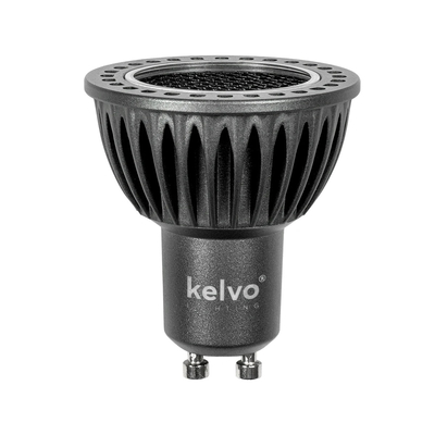 kelvo® KYRON DARK 36° KLV-103-0010 Σποτ GU10 MR16 με Honeycomb Anti-Glare Reflector LED 7W 840lm CRI (Ra) ≥ 90 36° AC 220-240V IP20 Φυσικό Λευκό 4500K Dimmable - Bridgelux COB Chip - Γκρι Ανθρακί & Μαύρο Ματ - Μ5 x Π5 x Υ5.7cm - 3 Χρόνια Εγγύηση