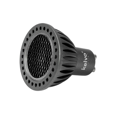 kelvo® KYRON DARK 60° KLV-103-0011 Σποτ GU10 MR16 με Honeycomb Anti-Glare Reflector LED 7W 840lm CRI (Ra) ≥ 90 60° AC 220-240V IP20 Φυσικό Λευκό 4500K Dimmable - Bridgelux COB Chip - Γκρι Ανθρακί & Μαύρο Ματ - Μ5 x Π5 x Υ5.7cm - 3 Χρόνια Εγγύηση