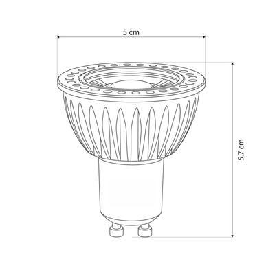 kelvo® KYRON DTW 15° KLV-103-0012 Σποτ GU10 MR16 LED 7W 770lm CRI (Ra) ≥ 90 15° AC 220-240V IP20 Θερμό Λευκό Dimmable με λειτουργία Dim-to-Warm 3000K→1800K - Bridgelux COB Chip - Γκρι Ανθρακί Ματ - Μ5 x Π5 x Υ5.7cm - 3 Χρόνια Εγγύηση