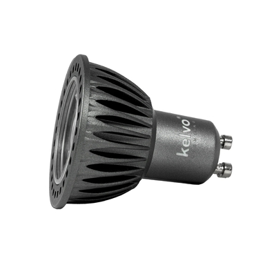 kelvo® KYRON DTW 15° KLV-103-0012 Σποτ GU10 MR16 LED 7W 770lm CRI (Ra) ≥ 90 15° AC 220-240V IP20 Θερμό Λευκό Dimmable με λειτουργία Dim-to-Warm 3000K→1800K - Bridgelux COB Chip - Γκρι Ανθρακί Ματ - Μ5 x Π5 x Υ5.7cm - 3 Χρόνια Εγγύηση