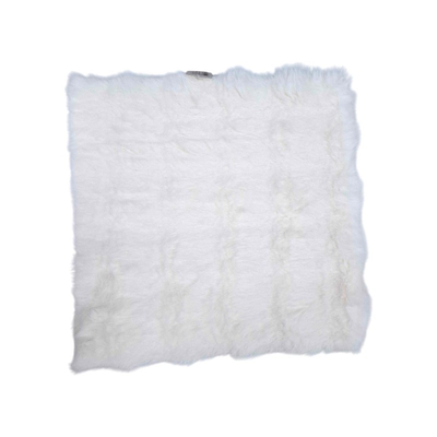 Μαξιλάρι καρέκλας γούνινο - 40x40cm - 571537 - White