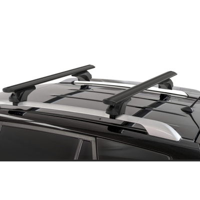 MENABO ΜΠΑΡΕΣ ΑΛΟΥΜΙΝΙΟΥ SONIC BLACK 120 cm ΣΕ ΜΑΥΡΟ ΧΡΩΜΑ ΓΙΑ Ford Focus IV Active 5 doors 2019> ΜΕ FLUSH ή RAISED RAILS - 2 ΤΕΜ. (14680/MB)
