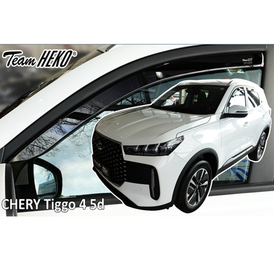 Heko - Ανεμοθραύστες για Chery Tiggo 4 2024 > 5πορτο / SUV Ζευγάρι Αυτοκινήτου Από Εύκαμπτο Φιμέ Πλαστικό - 2 τεμ. (ΑΝΕΜ.25412)