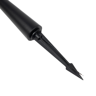 GLOBOSTAR® EDGE GLB-103-0011 Φωτιστικό Κολωνάκι Κήπου με Καρφωτή Βάση LED 3W 270lm 60° DC 24V Αδιάβροχο IP65 Θερμό Λευκό 2700K - Sanan SMD Chip - Μαύρο Ματ - Μ6 x Π6 x Υ45cm - 3 Χρόνια Εγγύηση