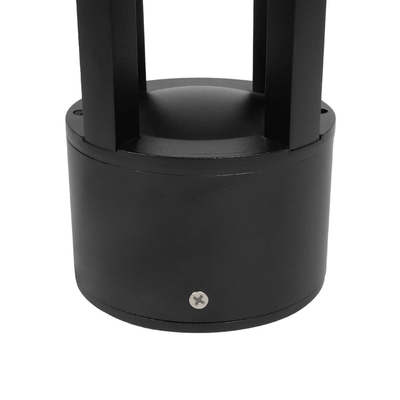 GLOBOSTAR® PRISM GLB-103-0018 Φωτιστικό Κολωνάκι Κήπου LED 8W 720lm 90° AC 220-240V Αδιάβροχο IP65 Θερμό Λευκό 2700K - Sanan SMD Chip - Μαύρο Ματ - Μ10.5 x Π10.5 x Υ30cm - 3 Χρόνια Εγγύηση