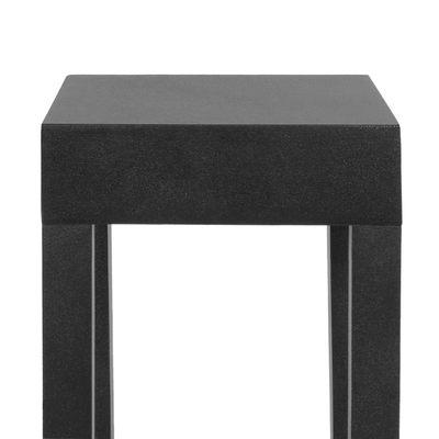 GLOBOSTAR® PRISM GLB-103-0019 Φωτιστικό Κολωνάκι Κήπου LED 8W 720lm 90° AC 220-240V Αδιάβροχο IP65 Θερμό Λευκό 2700K - Sanan SMD Chip - Μαύρο Ματ - Μ11 x Π11 x Υ30cm - 3 Χρόνια Εγγύηση
