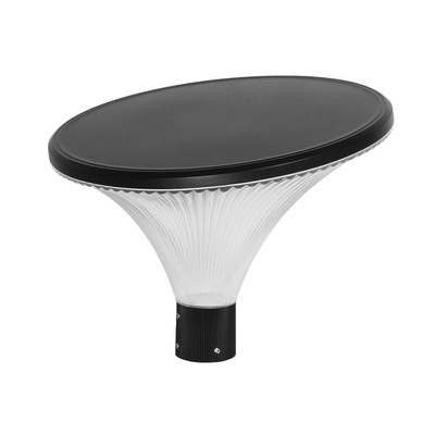 GLOBOSTAR® TOPIS GLB-103-0020 Φωτιστικό Κεφαλής Post Top Πλατείας/Πάρκου/Κήπου LED 50W 4500lm 360° AC 220-240V Αδιάβροχο IP65 Θερμό Λευκό 2700K - Sanan SMD Chip - Μαύρο Ματ - Μ50 x Π50 x Υ39cm - 3 Χρόνια Εγγύηση
