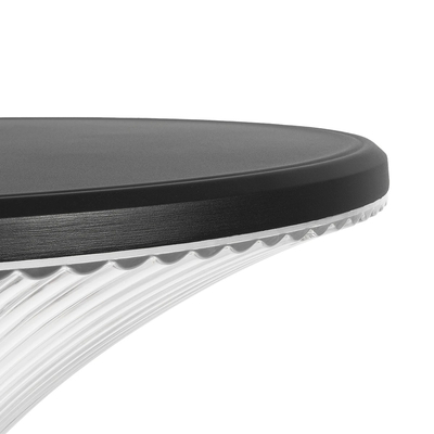 GLOBOSTAR® TOPIS GLB-103-0020 Φωτιστικό Κεφαλής Post Top Πλατείας/Πάρκου/Κήπου LED 50W 4500lm 360° AC 220-240V Αδιάβροχο IP65 Θερμό Λευκό 2700K - Sanan SMD Chip - Μαύρο Ματ - Μ50 x Π50 x Υ39cm - 3 Χρόνια Εγγύηση