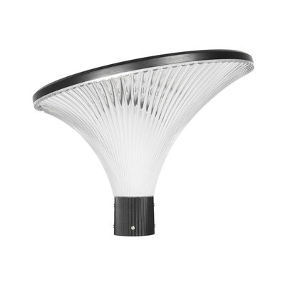 GLOBOSTAR® TOPIS GLB-103-0020 Φωτιστικό Κεφαλής Post Top Πλατείας/Πάρκου/Κήπου LED 50W 4500lm 360° AC 220-240V Αδιάβροχο IP65 Θερμό Λευκό 2700K - Sanan SMD Chip - Μαύρο Ματ - Μ50 x Π50 x Υ39cm - 3 Χρόνια Εγγύηση