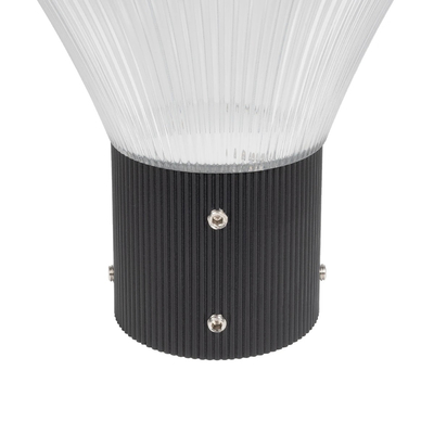 GLOBOSTAR® TOPIS GLB-103-0020 Φωτιστικό Κεφαλής Post Top Πλατείας/Πάρκου/Κήπου LED 50W 4500lm 360° AC 220-240V Αδιάβροχο IP65 Θερμό Λευκό 2700K - Sanan SMD Chip - Μαύρο Ματ - Μ50 x Π50 x Υ39cm - 3 Χρόνια Εγγύηση