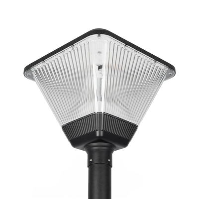 GLOBOSTAR® TOPIS GLB-103-0021 Φωτιστικό Κεφαλής Post Top Πλατείας/Πάρκου/Κήπου LED 50W 4500lm 360° AC 220-240V Αδιάβροχο IP65 Θερμό Λευκό 2700K - Sanan SMD Chip - Μαύρο Ματ - Μ45 x Π45 x Υ40cm - 3 Χρόνια Εγγύηση