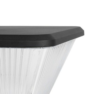 GLOBOSTAR® TOPIS GLB-103-0021 Φωτιστικό Κεφαλής Post Top Πλατείας/Πάρκου/Κήπου LED 50W 4500lm 360° AC 220-240V Αδιάβροχο IP65 Θερμό Λευκό 2700K - Sanan SMD Chip - Μαύρο Ματ - Μ45 x Π45 x Υ40cm - 3 Χρόνια Εγγύηση