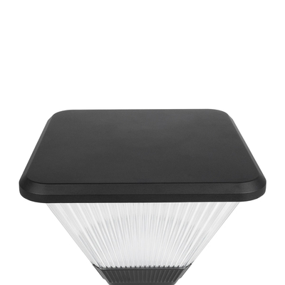 GLOBOSTAR® TOPIS GLB-103-0021 Φωτιστικό Κεφαλής Post Top Πλατείας/Πάρκου/Κήπου LED 50W 4500lm 360° AC 220-240V Αδιάβροχο IP65 Θερμό Λευκό 2700K - Sanan SMD Chip - Μαύρο Ματ - Μ45 x Π45 x Υ40cm - 3 Χρόνια Εγγύηση