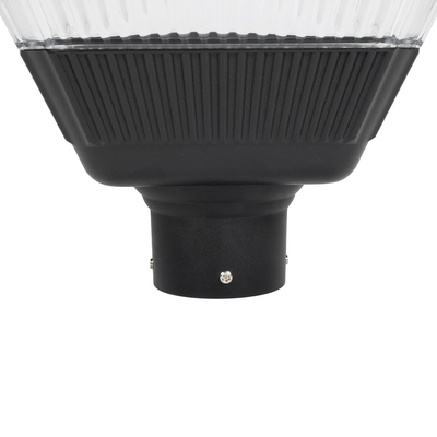 GLOBOSTAR® TOPIS GLB-103-0021 Φωτιστικό Κεφαλής Post Top Πλατείας/Πάρκου/Κήπου LED 50W 4500lm 360° AC 220-240V Αδιάβροχο IP65 Θερμό Λευκό 2700K - Sanan SMD Chip - Μαύρο Ματ - Μ45 x Π45 x Υ40cm - 3 Χρόνια Εγγύηση