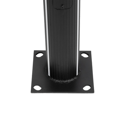 GLOBOSTAR® STILIA GLB-103-0023 Στύλος/Κολώνα για Φωτιστικό Πλατείας/Πάρκου/Κήπου LED 72W 6480lm 120° AC 220-240V Αδιάβροχο IP65 Θερμό Λευκό 2700K - Sanan SMD Chip - Μαύρο Ματ - Μ21 x Π21 x Υ300cm - 3 Χρόνια Εγγύηση