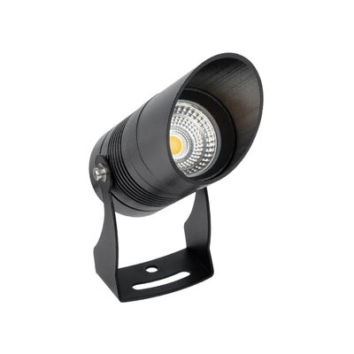 GLOBOSTAR® GARDO GLB-103-0025 Φωτιστικό Σποτ για Φυτά - Δέντρα με Βάση Κήπου / Καρφωτό LED 10W 900lm 24° DC 24V Αδιάβροχο IP65 Θερμό Λευκό 2700K - Sanan SMD Chip - Μαύρο Ματ - Μ5 x Π5 x Υ18cm - 3 Χρόνια Εγγύηση