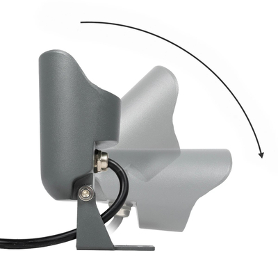 GLOBOSTAR® TREKO GLB-103-0026 Φωτιστικό Σποτ για Φυτά - Δέντρα με Βάση Κήπου / Καρφωτό LED 3W 270lm 5° DC 24V Αδιάβροχο IP65 Θερμό Λευκό 2700K - Sanan SMD Chip - Γκρι Ανθρακί Ματ - Μ5 x Π5 x Υ12cm - 3 Χρόνια Εγγύηση