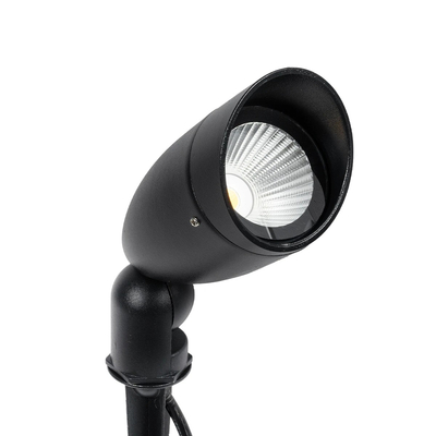 GLOBOSTAR® TRABI GLB-103-0028 Φωτιστικό Σποτ για Φυτά - Δέντρα με Βάση Κήπου / Καρφωτό LED 12W 1080lm 24° DC 24V Αδιάβροχο IP65 Θερμό Λευκό 2700K - Sanan SMD Chip - Μαύρο Ματ - Μ6.5 x Π6.5 x Υ18.5cm - 3 Χρόνια Εγγύηση