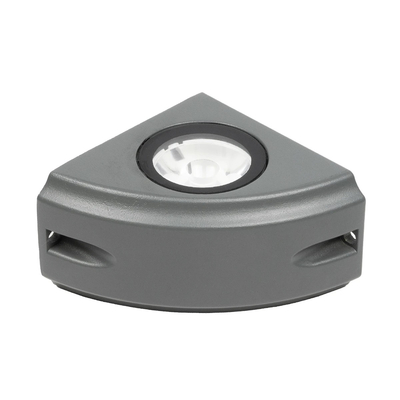 GLOBOSTAR® FLOODORA GLB-103-0029 Προβολέας Σποτ Wall Washer LED 3W 270lm 5° AC 220-240V Αδιάβροχο IP65 Θερμό Λευκό 2700K - Sanan SMD Chip - Γκρι Ανθρακί Ματ - Μ8 x Π5 x Υ8cm - 3 Χρόνια Εγγύηση
