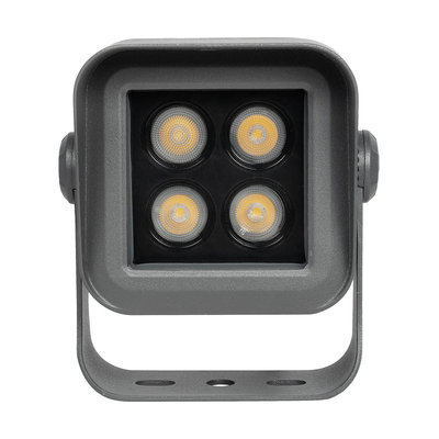 GLOBOSTAR® FLOODVIRA GLB-103-0032 Προβολέας Σποτ Wall Washer LED 8W 720lm 24° AC 220-240V Αδιάβροχο IP65 Θερμό Λευκό 2700K - Sanan SMD Chip - Γκρι Ανθρακί Ματ - Μ11 x Π9 x Υ15cm - 3 Χρόνια Εγγύηση
