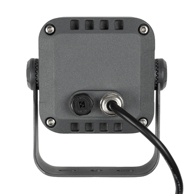 GLOBOSTAR® FLOODVIRA GLB-103-0032 Προβολέας Σποτ Wall Washer LED 8W 720lm 24° AC 220-240V Αδιάβροχο IP65 Θερμό Λευκό 2700K - Sanan SMD Chip - Γκρι Ανθρακί Ματ - Μ11 x Π9 x Υ15cm - 3 Χρόνια Εγγύηση