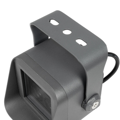 GLOBOSTAR® FLOODVIRA GLB-103-0032 Προβολέας Σποτ Wall Washer LED 8W 720lm 24° AC 220-240V Αδιάβροχο IP65 Θερμό Λευκό 2700K - Sanan SMD Chip - Γκρι Ανθρακί Ματ - Μ11 x Π9 x Υ15cm - 3 Χρόνια Εγγύηση