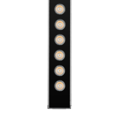 GLOBOSTAR® WASHERLUMA GLB-103-0033 Μπάρα Φωτισμού Wall Washer LED 36W 3240lm 30° AC 220-240V Αδιάβροχο IP65 Θερμό Λευκό 2700K - Sanan SMD Chip - Γκρι Ανθρακί Ματ - Μ100 x Π4 x Υ6.5cm - 3 Χρόνια Εγγύηση