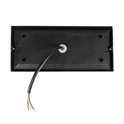 GLOBOSTAR® STEPINI GLB-103-0036 Φωτιστικό Σκαλοπατιού / Διαδρόμου LED 9W 810lm 45° AC 220-240V Αδιάβροχο IP65 Θερμό Λευκό 2700K - Sanan SMD Chip - Μαύρο Ματ - Μ20 x Π3 x Υ9cm - 3 Χρόνια Εγγύηση