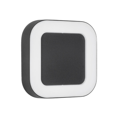 GLOBOSTAR® LINEART GLB-103-0039 Φωτιστικό Τοίχου / Απλίκα LED 18W 1620lm 120° AC 220-240V Αδιάβροχο IP65 Θερμό Λευκό 2700K - Sanan SMD Chip - Μαύρο Ματ - Μ20 x Π4.5 x Υ20cm - 3 Χρόνια Εγγύηση