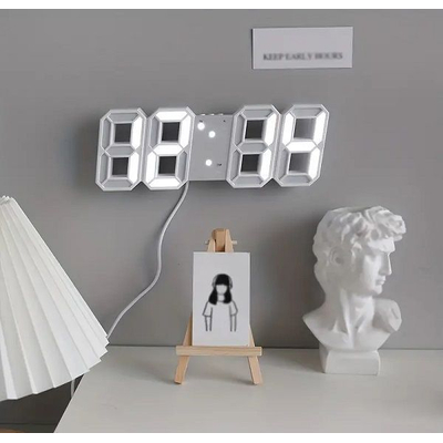 Ψηφιακό ρολόι - Ξυπνητήρι - 6609 - 466097 - White
