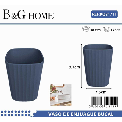 Θήκες οδοντόβουρτσας πλαστικές σε σετ 5Χ - Blue - 21711