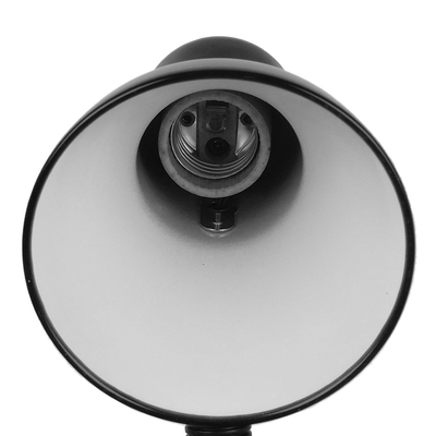 GLOBOSTAR® STUDENT GLB-102-0007 Μοντέρνο Επιτραπέζιο Φωτιστικό Πορτατίφ με Ντουί 1 x E27 AC 220-240V IP20 - Μαύρο - Μ14 x Π14 x Υ32cm