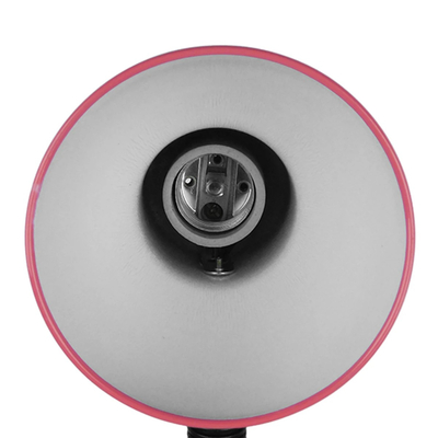 GLOBOSTAR® STUDENT GLB-102-0011 Μοντέρνο Επιτραπέζιο Φωτιστικό Πορτατίφ με Ντουί 1 x E27 AC 220-240V IP20 - Ροζ & Μαύρο - Μ14 x Π14 x Υ32cm