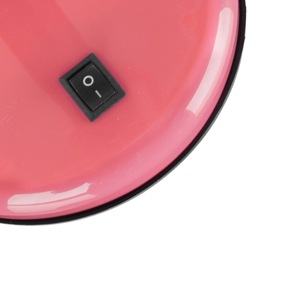 GLOBOSTAR® STUDENT GLB-102-0011 Μοντέρνο Επιτραπέζιο Φωτιστικό Πορτατίφ με Ντουί 1 x E27 AC 220-240V IP20 - Ροζ & Μαύρο - Μ14 x Π14 x Υ32cm