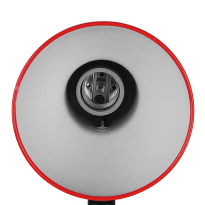 GLOBOSTAR® STUDENT GLB-102-0012 Μοντέρνο Επιτραπέζιο Φωτιστικό Πορτατίφ με Ντουί 1 x E27 AC 220-240V IP20 - Κόκκινο & Μαύρο - Μ14 x Π14 x Υ32cm