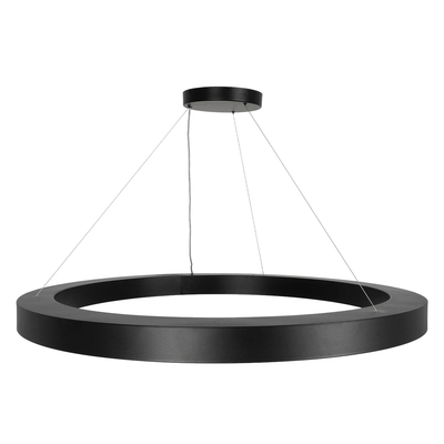 kelvo® RA KLV-101-0369 Κρεμαστό Φωτιστικό Οροφής LED 100W 10000lm 120° AC 220-240V IP20 Ρυθμιζόμενο Λευκό CCT με Χειριστήριο από 2700K έως 6000K Dimmable - Lumileds SMD Chip - Μαύρο Ματ - Μ120 x Π120 x Υ8cm - 3 Χρόνια Εγγύηση