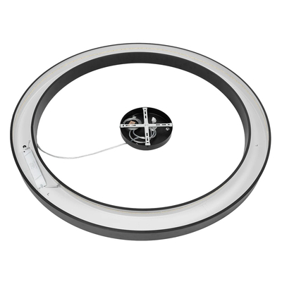 kelvo® RA KLV-101-0369 Κρεμαστό Φωτιστικό Οροφής LED 100W 10000lm 120° AC 220-240V IP20 Ρυθμιζόμενο Λευκό CCT με Χειριστήριο από 2700K έως 6000K Dimmable - Lumileds SMD Chip - Μαύρο Ματ - Μ120 x Π120 x Υ8cm - 3 Χρόνια Εγγύηση