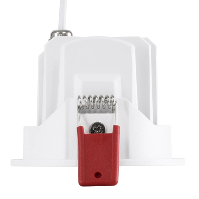 kelvo® LEO KLV-101-0312 Χωνευτό Κινούμενο Φωτιστικό Downlight Σποτ με Honeycomb Anti-Glare Reflector LED 10W 1250lm 38° AC 220-240V IP20 Θερμό Λευκό 2700K - Bridgelux COB Chip & TÜV SÜD Driver - Λευκό & Μαύρο Ματ - Μ8.5 x Π8.5 x Υ6.6cm / Q7.5cm - 5 Χρόνια Εγγύηση