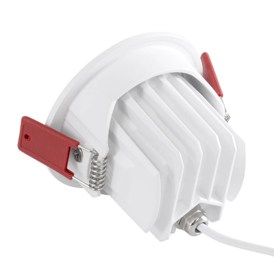 kelvo® LEO KLV-101-0312 Χωνευτό Κινούμενο Φωτιστικό Downlight Σποτ με Honeycomb Anti-Glare Reflector LED 10W 1250lm 38° AC 220-240V IP20 Θερμό Λευκό 2700K - Bridgelux COB Chip & TÜV SÜD Driver - Λευκό & Μαύρο Ματ - Μ8.5 x Π8.5 x Υ6.6cm / Q7.5cm - 5 Χρόνια Εγγύηση