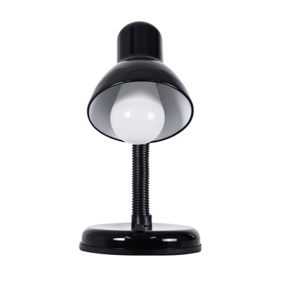 Flexi Desk Black - Επιτραπέζιο Μονόφωτο E27 Μοντέρνο Μέταλλο Μαύρο Καμπάνα - Μ12 x Π12 x Υ32cm