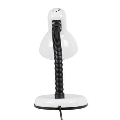 Flexi Desk White - Επιτραπέζιο Μονόφωτο E27 Μοντέρνο Μέταλλο Λευκό Καμπάνα - Μ12 x Π12 x Υ32cm