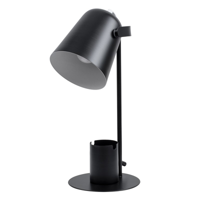 Focus Desk Black - Επιτραπέζιο Μονόφωτο E27 Μοντέρνο Μέταλλο Μαύρο Καμπάνα - Μ12 x Π15 x Υ38cm