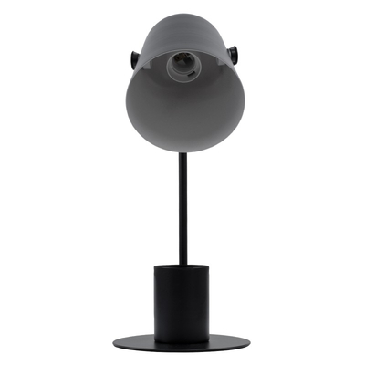 Focus Desk Black - Επιτραπέζιο Μονόφωτο E27 Μοντέρνο Μέταλλο Μαύρο Καμπάνα - Μ12 x Π15 x Υ38cm