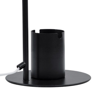 Focus Desk Black - Επιτραπέζιο Μονόφωτο E27 Μοντέρνο Μέταλλο Μαύρο Καμπάνα - Μ12 x Π15 x Υ38cm