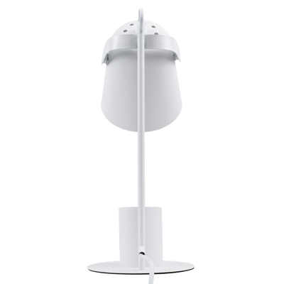 Focus Desk White - Επιτραπέζιο Μονόφωτο E27 Μοντέρνο Μέταλλο Λευκό Καμπάνα - Μ12 x Π15 x Υ38cm