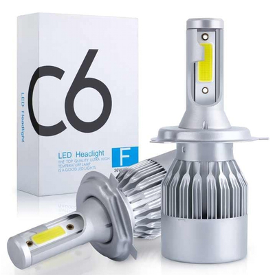VenCore 3216-10003 - H4 - Ζεύγος Λαμπτήρων LED για Βάση H4 Κυρίως Φωτισμού Διπλής Σκάλας Αυτοκινήτου η Μοτοσυκλέτας C6 7200 (3600+3600) Lumen 12-24 Volt Ψυχρό Λευκό 6000K