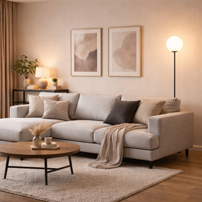 VenCore Orbia White 6091-20002 - Μοντέρνο Επιδαπέδιο Φωτιστικό Μονόφωτο Λευκό Αλουμίνιο με Βάση-Ντουί 1xE27 - Φ35 x Υ165cm