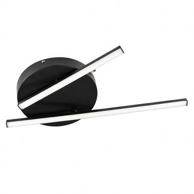 VenCore Crossline Black 7741-20013 - Μοντέρνο Φωτιστικό Οροφής Πλαφονιέρα LED 32W Μαύρο Αλουμίνιο με Ρυθμιζόμενο CCT Λευκό - Ημέρας - Θερμό - Χειρισμός CCT μέσω Διακόπτη On-Off - Φ50 x Υ6cm